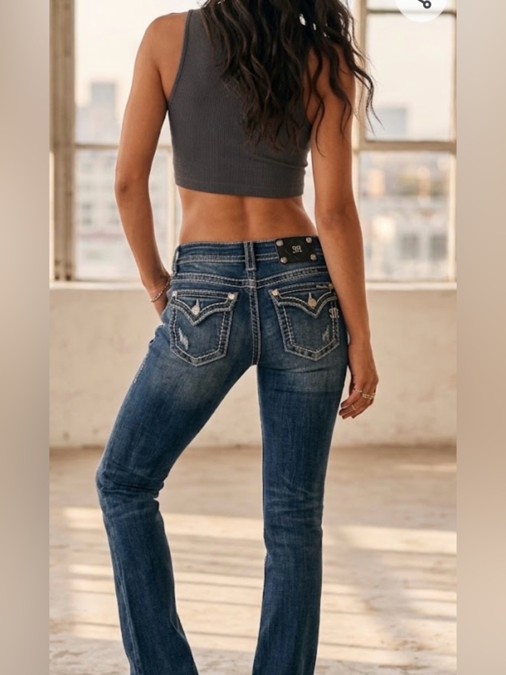 Miss Me Women's size 29 Dark Blue Bootcut Jeans